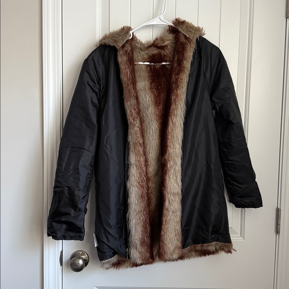 2 Piece Fur Rain Coat - Picture 11 of 12